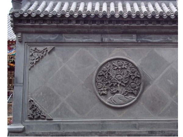 徽派建筑，古建青瓦，磚雕造型墻